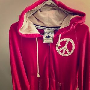Pink brand Zip up Hoodie